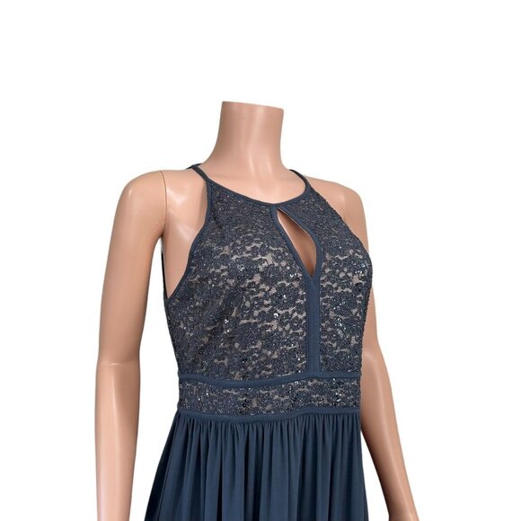 Night Way Collections Navy Blue Maxi Dress - Picture 12 of 14